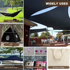 58”W Waterproof Canvas Fabric UV & Tear Resistant 1200D Upholstery Sewing Cloth