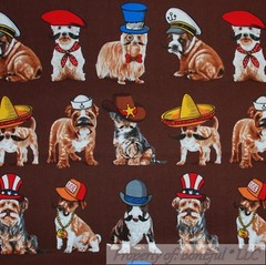 BonEful Fabric FQ Cotton Quilt VTG Brown Red Gold Zoo Zebra Animal Jungle Safari