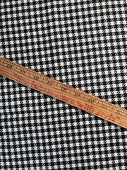 Fabric – 100% Houndstooth WOOL Black and White 48″ L x 60″ W
