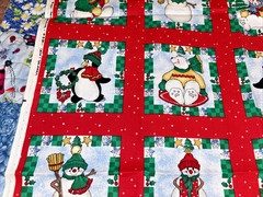 Vintage Daisy Kingdom Christmas Craft Squares 4″x4″ 1996 Cotton Fabric