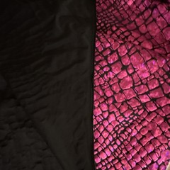 Pink Black Crocodile Print 2.5 Yds +. Wide 64”