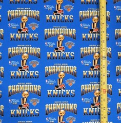 NY KNICKS CHAMPIONS 2026 VER 3 – 1 YARD FABRIC ( NOT COTTON OR COTTON BLEND)