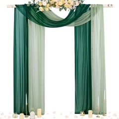 Beautifully Soft Sheer Drapes for Events – 2 Panels, 29″x236″, Machine Washable