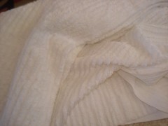Vintage White Chenille Fabric 1 Yard – 38″ X 60” – Unused