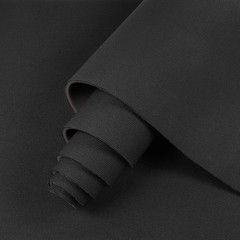 Black Flat Knit Headliner Fabric with Foam Backing Roof Liner Repair Material