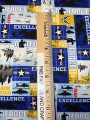 United States Military US Air Force 100% med cotton fabric by the yard #12 USAF