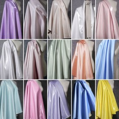 150cm Shiny Glossy Smooth Satin Silk Fabric Wet Look for DIY Sewing Craft Dress