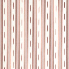 Thibaut Cotton Warp Print Ikat Fabric- Odeshia Stripe / Sunbaked 0.95 yd W781309