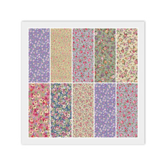 Country Floral LAYER CAKE: 20) 10″ x 10″ Squares, 100% Cotton Fabric, 2 Dups