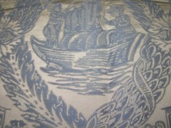 3 4/8 YARDS STROHEIM ASIAN ORIENTAL DRAPERY UPHOLSTERY FABRIC FOR LESS