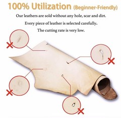Veg Tan Tooling Leather 9/10 oz (3.6-4mm) 2 Piece Special Price