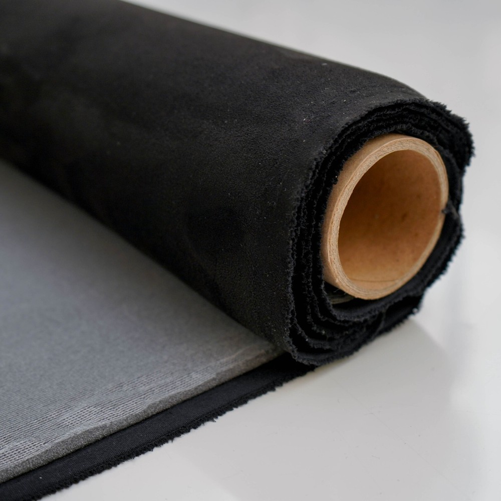 Black Headlining Foam Backed Suede Stretch Material for Auto Car Headliner