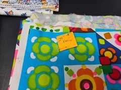 Vintage 2.5 POUNDS LOT Sewing Craft Fabric Snoopy Peanuts Floral 1970s NOS
