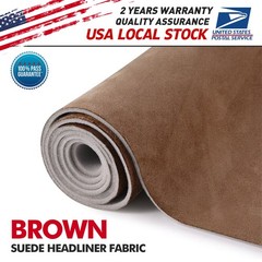 60″x60″ Brown Headliner Fabric Suede Pickup truck ceiling Liner Upholstery USA