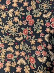 Robert Kaufman Asian Imperial Collection Floral Butterfly Cotton Fabric – 1 Yard