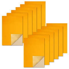 12 Pcs Self Adhesive Felt Sheets, Yellow Felt Sheet with Adhesive Backing, 8 x 1