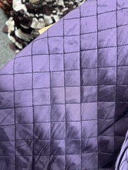 Dupioni Diamond Stitched 100% Silk Fabric 48”, Sold By The Yard – Purple