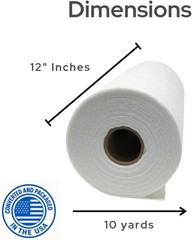 H.B.I. Medium Weight Fusible Fleece 12″ x 10yd 12 x 10Yd Weight, White