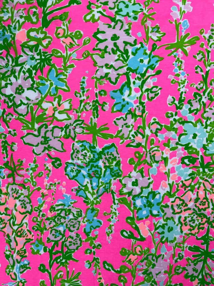 Lilly Pulitzer Fabric Southern Charm Knit Cotton Fabric – 36 inches x 60 inches