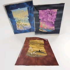 Kona Bay Fabrics KIMO-SA BU & MA LOT Cotton Quilting FABRIC Kimono Art Panel