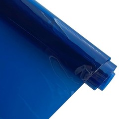 | 12 Gauge Clear Tinted Plastic Vinyl 16″x48″ See Through Vinyl Fabric-Navy Blue