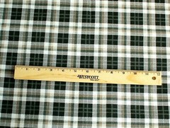 BTY*FACE MASKS* BLACK/TAN/GREY CHECK PLAID 100% COTTON FLANNEL FABRIC 42×36″