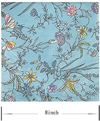 Elegant 8×8 Cotton Fabric Squares – 25 Floral Patterns for Creative Crafts