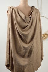 Heavy Slub Linen Blend Fabric, Rayon Blend for Boho Dresses, Curtains, 51-53″