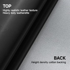 Black Marine Vinyl Fabric Faux Leather Upholstery Pleather 0.6mm Thick