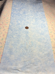 Moda * Light Blue Tonal Swirls * 100% Cotton Remnant * 8″ x 22″
