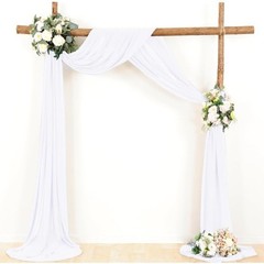 Elegant Wedding Arch Drapery 100 Polyester Soft Fade Resistant Fabric Events New