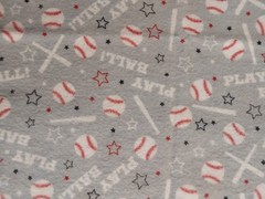 3 pieces SPORTS FLANNEL- 18″ x 41″ ea. – Basketball,Baseball,Vollyball-Snuggle