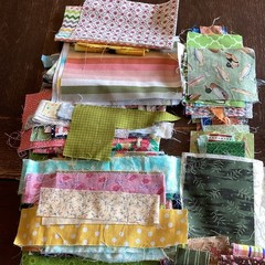 Quilting Fabric Scraps Lot 1 Lb Multicolor Mixed Pattern Pieces Quilting Crafts