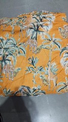 Indian 5 Yard Hand Made Floral Print 100% Cotton Dress Making Craft Fabric