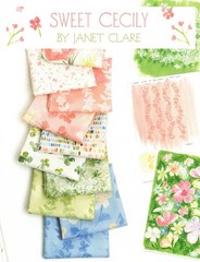 Sweet Cecily Moda Charm Pack, 42 100% Cotton 5-inch Precut Fabric Squares