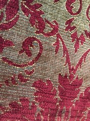 Vintage Upholstery Fabric SAMPLE, Soft Chenille for PILLOWS–Crafts, Gorgeous