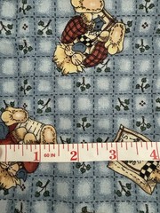 Vintage Fabric SSI Cat Checkered Past 1.5yards
