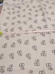 Tractors On Grey Cotton Fabric By The Half Yard (Fabric Editions)