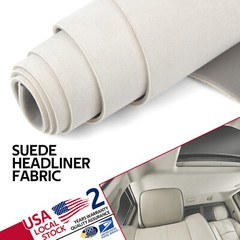Suede Headliner Fabric 1/8″ Thick Foam Upholstery Roof Liner Replacement 60″ (W)