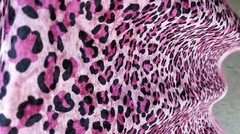 Animal Leopard Panther Cheetah Print on Pink Velvet 60” Width Fabric By The Yard