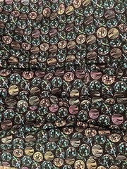 Pop! Holographic Disco Planets Interlock Knit Fabric Cotton Spandex 1 Yd 33’’