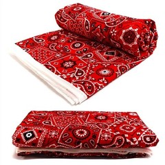 100 Cotton Bandana Craft Fabric 3 Yards Quilting Sewing Projects DIY Decor