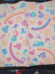 12 Fabric Scraps multicolor various patterns