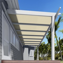 6′ Fabric Roll Sun Shade Cover Fence Screen Patio Balcony Yard Beige 151-300ft