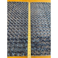 Navy Blue Rose Swirl Faux Fur Fabric 60″x35″ 1 Yard Soft Plush 00863