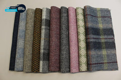 British Tweed 100% Wool Remnants Offcuts Squares Crafts 10 Pieces 9X9