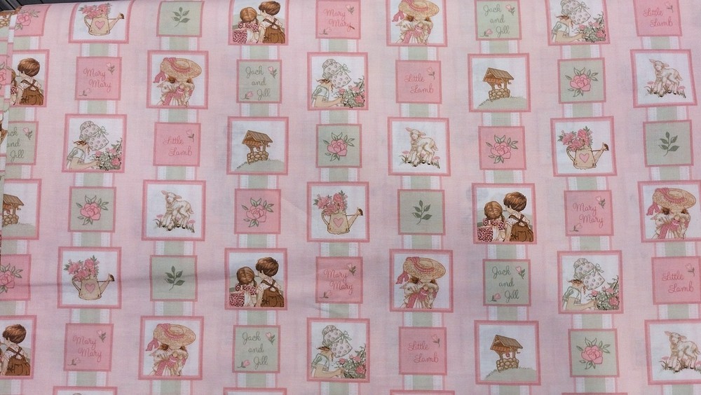 2006 Those Characters Cleveland Mary Had a Little Lamb Jack & Jill Fabric BTY