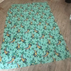 Leprechaun Fabric Pot of Gold Rainbows 58 In x 43 In (1.6 YDS x 43 IN) Cotton
