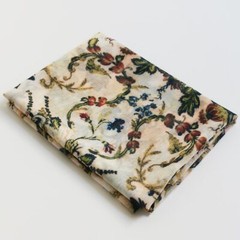 1 Yard Vintage Dress Fabric Crinkled Chiffon Material Crepe