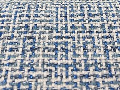 Brunschwig & Fils Textured Basketweave Upholstery Fabric- Gambier Marine 1.85 yd